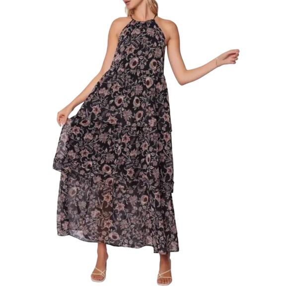 Lost + Wander Dresses & Skirts - Lost + Wander Eclipse of the Heart Floral Tiered Maxi Dress Small NWT
